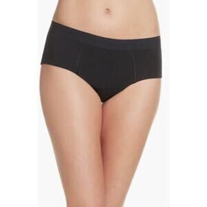 Thinx Women's Super Organic Cotton Briefs Period Underwear in Black Large $36